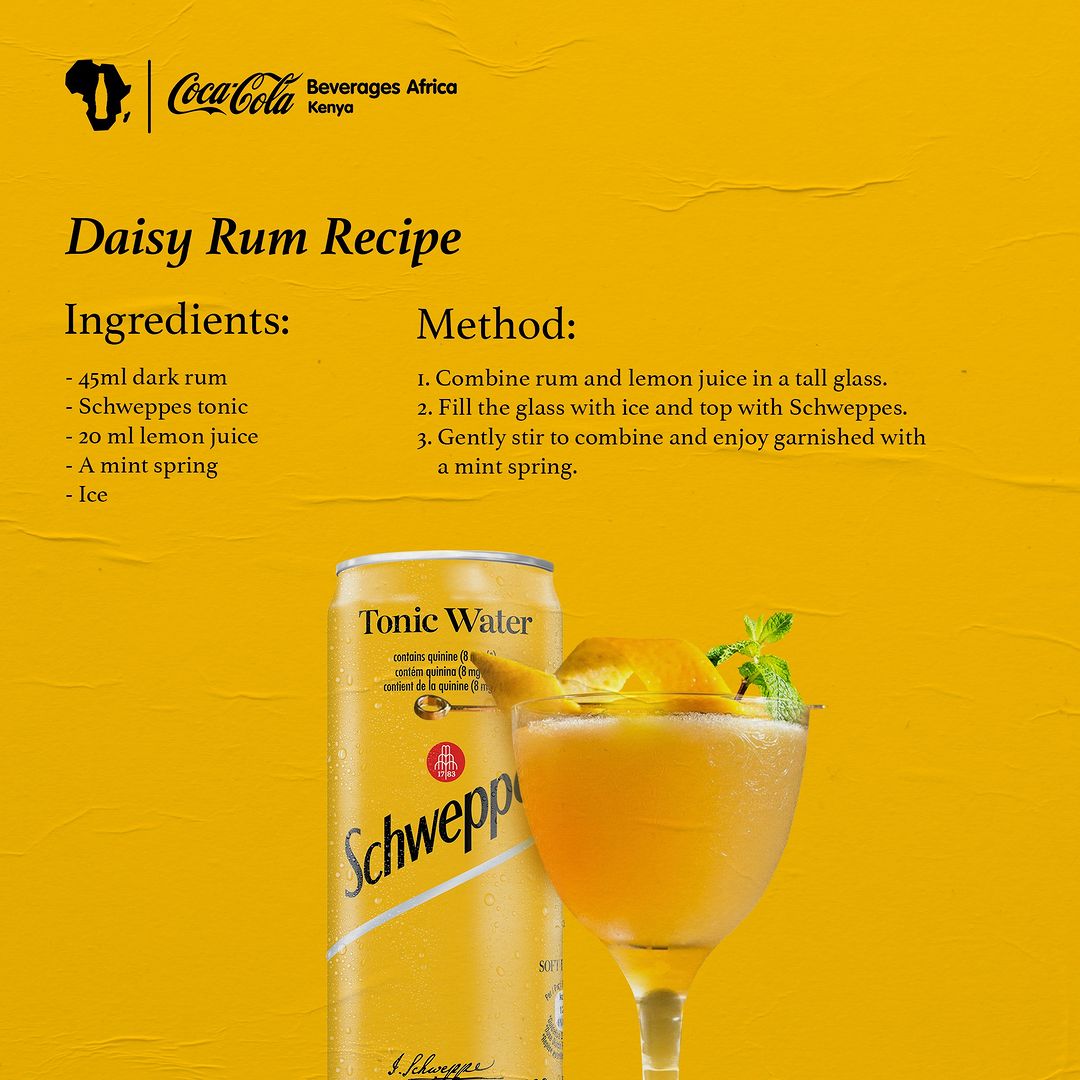 You are currently viewing Rum Daisy – Dark Rum Meets Schweppes Tonic